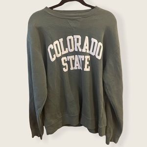 Green Colorado State University Crewneck